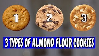 3 TYPES OF ALMOND FLOUR COOKIES IN KETO BAKING [upl. by Roma]