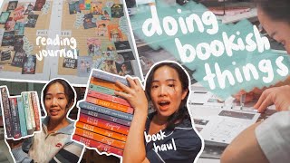 doing bookish things 📖💸 book shopping  book haul amp updating my reading journal [upl. by Attezi]