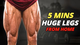 INTENSE 5 MIN LEG WORKOUT HOME WORKOUT [upl. by Aoht779]