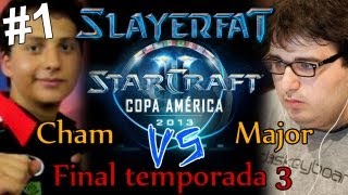 starcraft 2 HOTS en español TvZ Copa america  Major vs Cham  parte 1 [upl. by Hsoj]