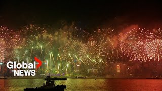 New Years 2024 countdown celebrations amp fireworks around the world  PART 2 [upl. by Wilkison]