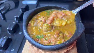 Cómo preparar FRIJOLES COLOMBIANOS  receta de frijoles con pezuña [upl. by Firahs991]