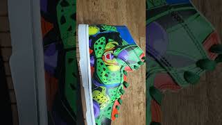 SemiPerfect Cell Custom Nike Dunks 🧬🧪 dragonballz imperfectcell nike dunks customsneakers [upl. by Bertsche624]