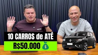 🔴 OS 10 MELHORES CARROS até R50000 USADOS BARATOS e FÁCEIS de MANTER [upl. by Kleon]