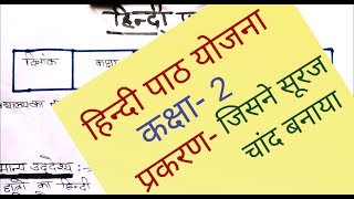 hindi lesson plan for class 2  जिसने सूरज चांद बनाया [upl. by Archibold326]