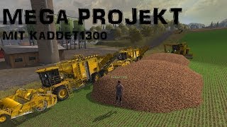 LandwirtschaftsSimulator 2013  Mega Projekt  Folge 129  Rübenernte mit Kaddet1300 [upl. by Loydie756]