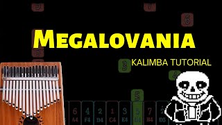 Megalovania from quotUndertalequot  Kalimba Tutorial [upl. by Eitsud161]