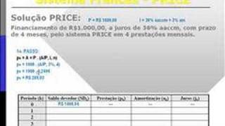 Sistema PRICE de Amortização 01 [upl. by Anaig543]