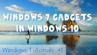 Windows 7 Gadgets in Windows 10 nutzen DeutschHD [upl. by Airetnuhs]