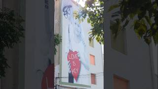 A Day in the life of Tiranas Street Art tirana streetart graffiti wallart loveTirana [upl. by Colson369]