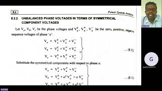 Symmetrical Component Transformation powersystemanalysis [upl. by Anegue]