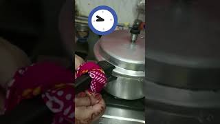 how to assemble pressure cooker whistlehow to fix whistle of prestige pressure cooker🥰shorts [upl. by Allana903]