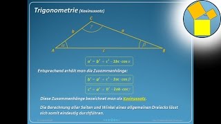 Trigonometrie  Kosinussatz  Rueff [upl. by Suoivart885]