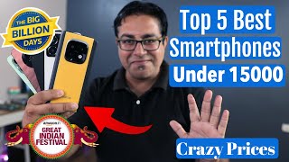 Top 5 Best Phones Under 15000 in September 2024 [upl. by Nnyltiak]