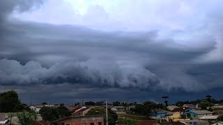 LINHA DE INSTABILIDADE NUVEM PRATELEIRA TEMPESTADE EM PIRAQUARAPR FINAL DA TARDE 11012024 [upl. by Yelkcub]