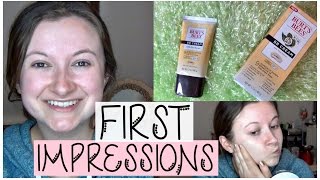 New at the Drugstore Burts Bees BB Cream First Impressions [upl. by Tansey]