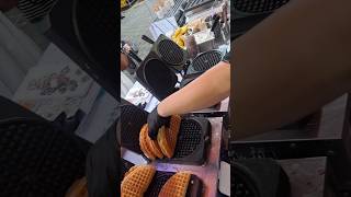 Sweet Corn Creamy Waffle korean street Food shortvideo streetfood shortsfeed food foodie for [upl. by Byrle]