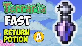 Terraria How To Get POTION OF RETURN  Terraria how to make Potion of Return FULL GUIDE [upl. by Aicenev]