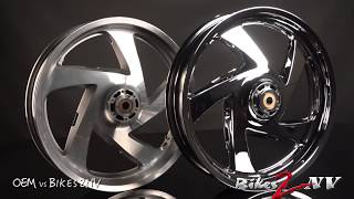 Chrome Plated Rims by Bikes2NV  Honda Goldwing 1800 [upl. by Nowed]