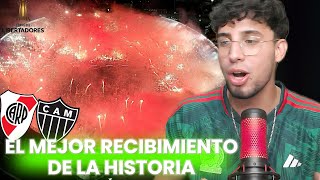 MEXICANO REACCIONA AL RECIBIMIENTO DE RIVER EN EL MONUMENTAL  RIVER PLATE vs ATLÉTICO MINEIRO [upl. by Oile908]