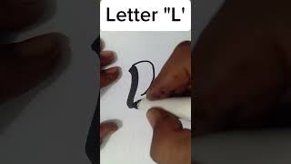 Letter L education alphabet drawing graffiti mural music hiphop [upl. by Mcclure]