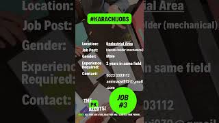 Karachi Jobs Today [upl. by Aiclef]