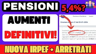 ✅PENSIONI 👉AUMENTI DEL NETTO IN ARRIVO RIVALUTAZIONE CONFERMATA NEL 2024 [upl. by Nolad]