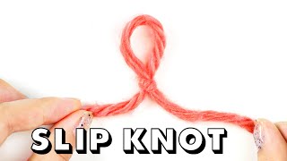 How to Tie a SLIP KNOT for Total Beginners [upl. by Cilurzo]