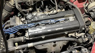 How To Replace Valve Cover Gasket Replace for 19972001 HONDA CRV B20 [upl. by Revolc283]