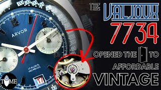 VALJOUX 7734  Legendary movement in vintage Breitling amp Heuer also affordable watches like ARVOR [upl. by Ingelbert]