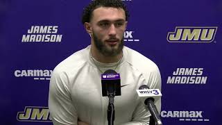 JMU Football  Players Postgame Press Conference at App State  Nov 23 2024 [upl. by Merlin]