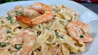 🍤🍤 PASTA CREMOSA CON LANGOSTINOS 🍤🍤 Te van a encantar [upl. by Assiron300]