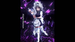 Izayoi Edit😈  touhouproject edit jjk shortvideos viralvideo [upl. by Plusch986]