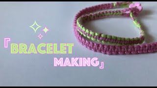 BRACELET MAKING  KOLAY ARKADAŞLIK BİLEKLİK YAPIMI  FRIENDSHIP BRACELET  DIY  COLORFUL BRACELET [upl. by Quince]