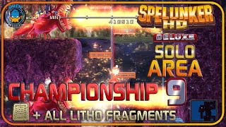 Spelunker HD Deluxe PS4 CHAMPIONSHIP EX Area 9 Solo Walkthrough  All Litho Fragments Collected [upl. by Brosine]