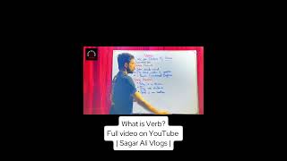 Verb in Anglo English Lecture 07  Sagar Ali Vlogs shortvideo shorts [upl. by Kolk]