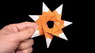 Easy Origami Ninja Stars 7 points  How to make [upl. by Oibaf641]