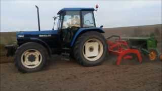 New Holland 7840  Dexwal  Amazone D7 [upl. by Seditsira343]