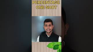 Percentage one shot video railwayexamsscexamshortsvideoeducation ssccglpreparation [upl. by Bloch]