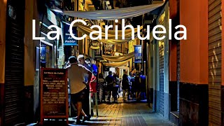 🇪🇸 La Carihuela Torremolinos Mainstreet at night Walkingvideo TravelwithHugoF lacarihuela [upl. by Ailati533]