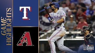 Rangers vs Dbacks World Series Game 4 Highlights 103123  MLB Highlights [upl. by Aikym]