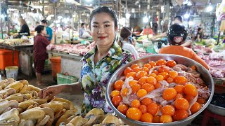 Market show and cooking  Yummy chicken eggs and chicken ovary cooking  Countryside Life TV [upl. by Kilgore]