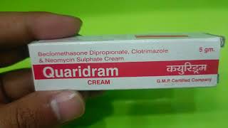 Beclomethasone Dipropionate Clotrimazole amp Neomycin Sulphate Cream Uses In Hindi  QUARIDRAM CREAM [upl. by Philbin]