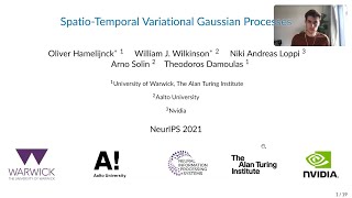 Spatiotemporal variational Gaussian processes NeurIPS 2021 [upl. by Mandel]