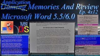 Microsoft Word 5560  DOS  Gaming Application Memories And Review [upl. by Afaw]