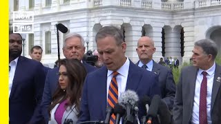 House Freedom Caucus Holds News Conference on Debt Ceiling [upl. by Ocirrej]