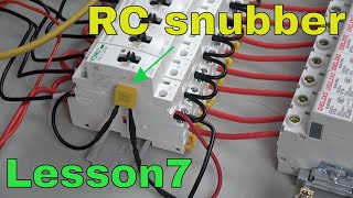 【IoT training lesson beginners 07】why use RC snubber for AC contactor [upl. by Llerreg390]