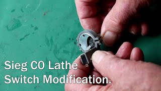 AxminsterSeig C0 Lathe Swich RepairModification [upl. by Anitsirt413]