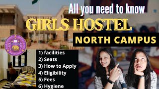 Delhi University Hostel  North Campus  Eligibility  fees  seats  How to apply  girlshostel [upl. by Airot]