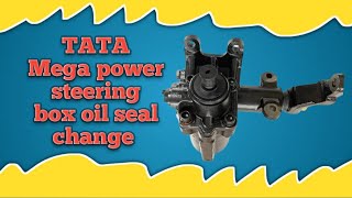 TATA Mega power steering box oil seal change [upl. by Vitia]